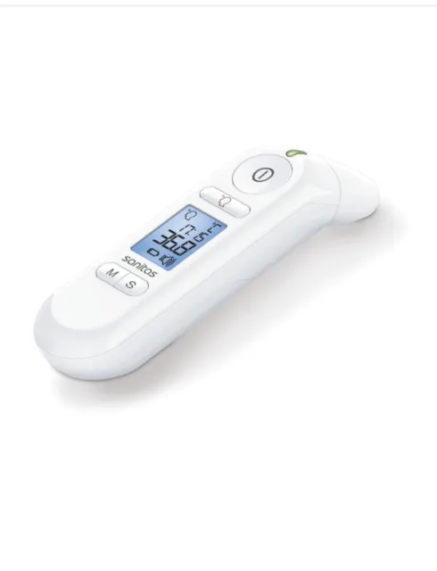Sanitas Multifunktions-Thermometer SFT 79 Thermometer Ohr- und Stirnthermometer