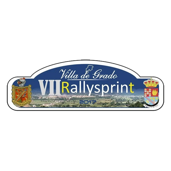 Adesivo Targa Rally Rallysprint Villa De Grado 2017 Pr185 Adesivo Vinile