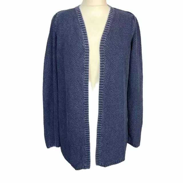 SEASALT LUMA INDIGO Dye Cotton Edge to Edge Cardigan BNWT Size 10 RRP 70 28.50 PicClick UK