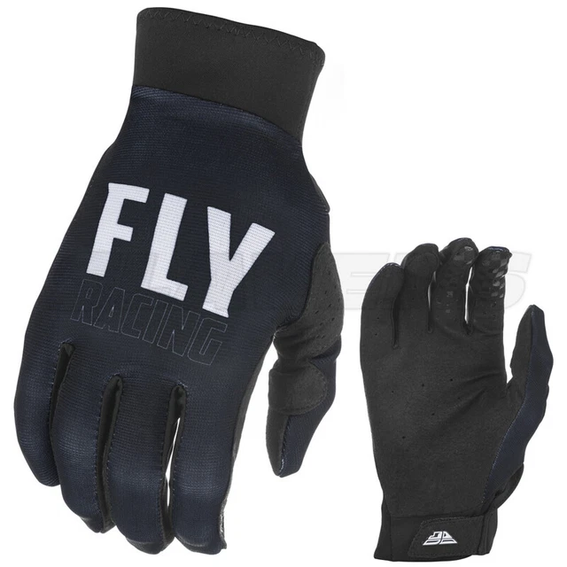 Fly Racing Pro Black White Lite Gloves