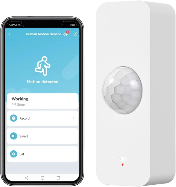 Capteur De Vibrations WiFi Pour Maison Intelligente - Alerte En Temps Réel Via App - Détection Mouvement/choc - Compatible Tuya/Smart Life