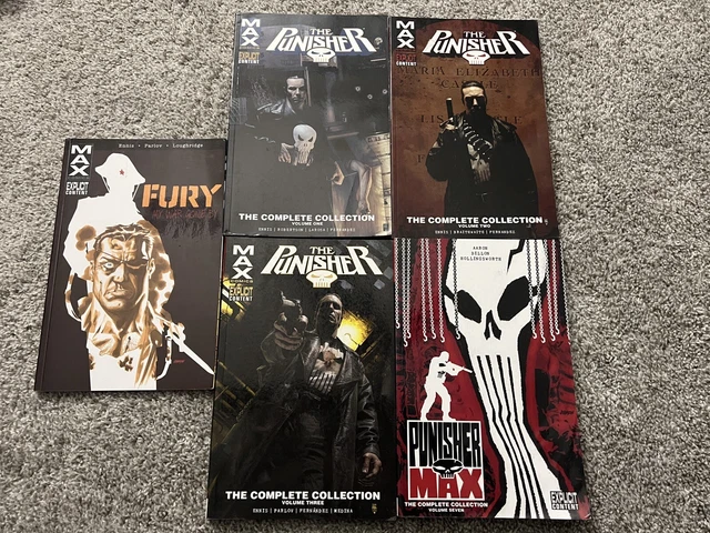 Punisher Max Complete Collection Vol. 1,2,3 &7 plus FURY TPB