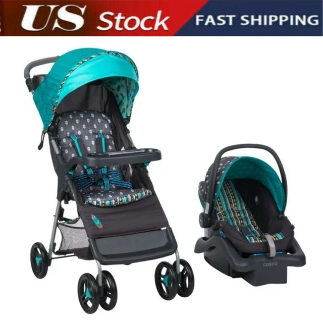 Lightweight Compact Folding Baby Stroller & Infant Car Seat Boho Free shipping