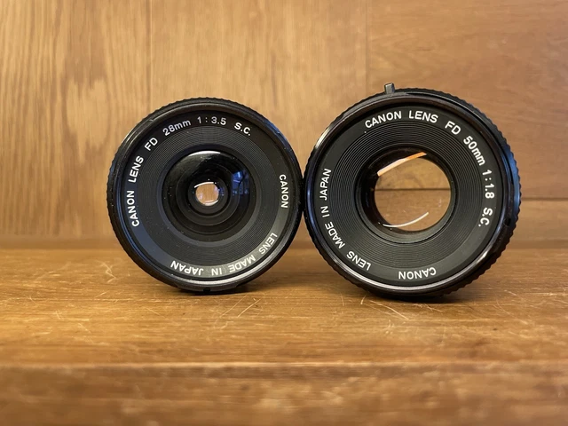 NEAR MINT] CANON FD 28mm F3.5 S.C. Wide Angle MF Lens From JAPAN