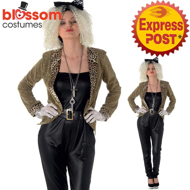 chinese dress ladies Sugar Max 80s Rock Chick Costume for Adults main image 0