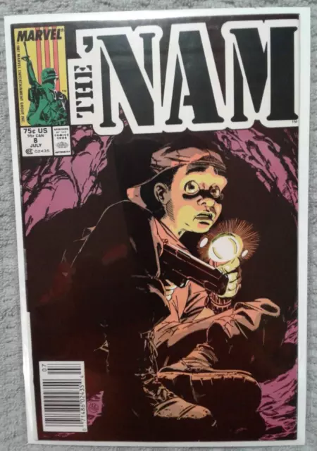 THE 'NAM #8 1986 MARVEL COMICS Comic Book Copper Age NM Nam