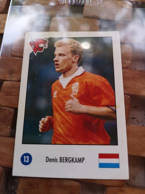 DENIS BERGKAMP HOLLAND World Cup 1994 Carte Foot Collection La Vache ...