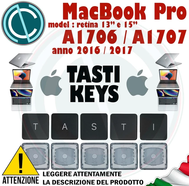 Key Tasto Clip X Tastiera Apple Macbook Pro Retina 13" A1706 15" A1707 2016 2017