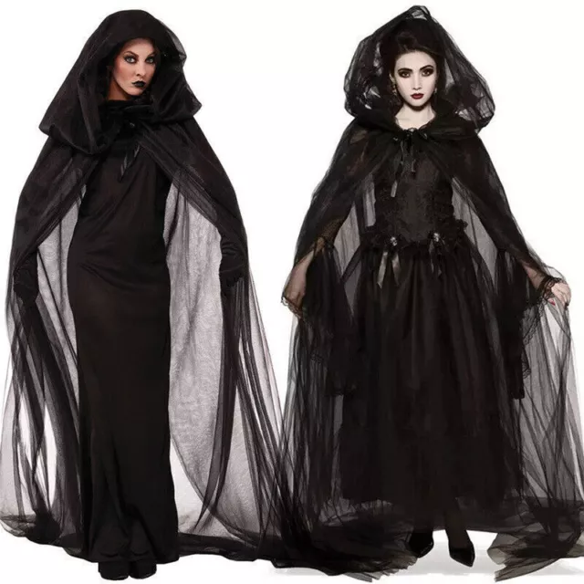 Halloween Fancy Kleid Damen Vampir Horror Cosplay Kostüm Geist Braut Party Kleid