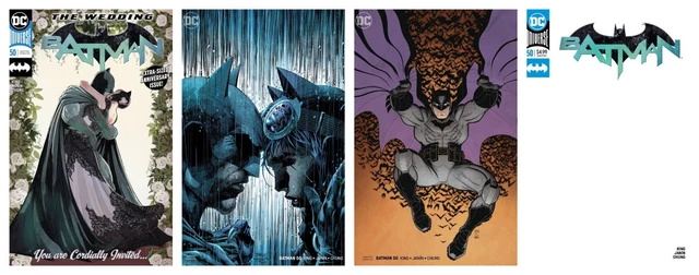 BATMAN #50 LEE ADAMS BLANK SKETCH VARIANT SET OF 4 Catwoman wedding 2018 NM- NM