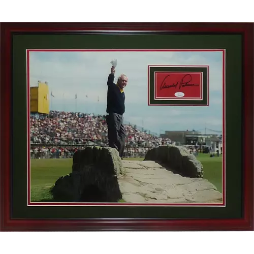 Arnold Palmer Autographed 1995 British Open At St Andrews Deluxe Framed 16x20 Ph