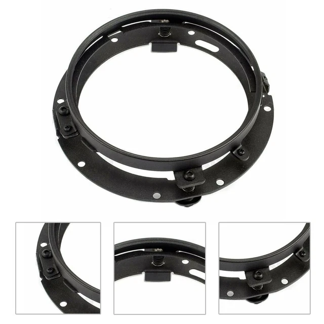7 pouces Support phare Pour Jeep Wrangler JK 2007-2016 Acier inoxydable