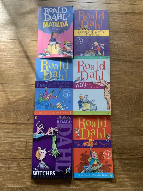 Roald Dahl. Childrens Book Bundle. Kids Books. x6 Books.