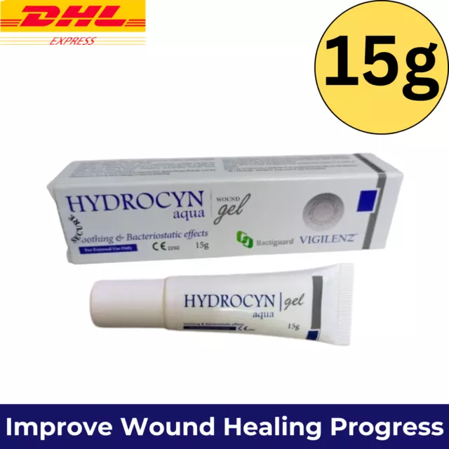 1x HYDROCYN Aqua Wound Gel 10g For Burns Ulcers Alt Solcoseryl Jelly EXP2025-DHL