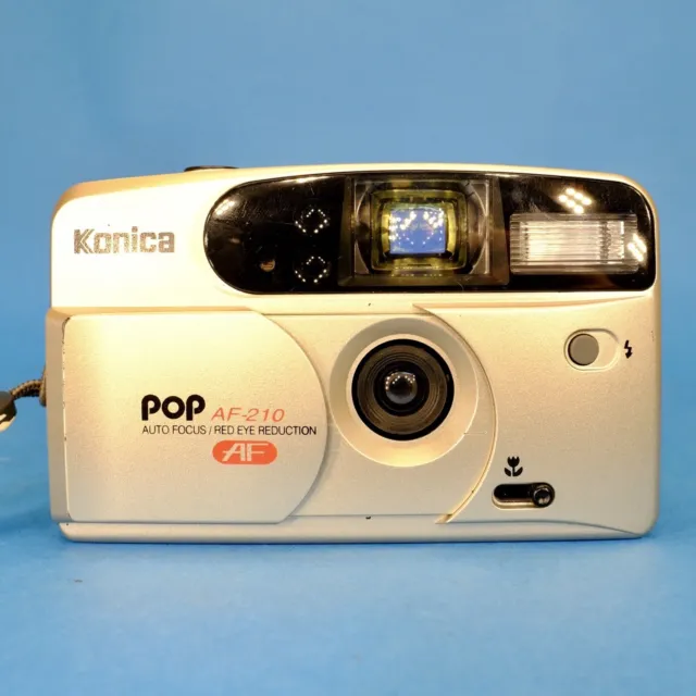 Konica POP AF-210 35mm Point & Shoot Compact Film Camera, Working Order Clean!