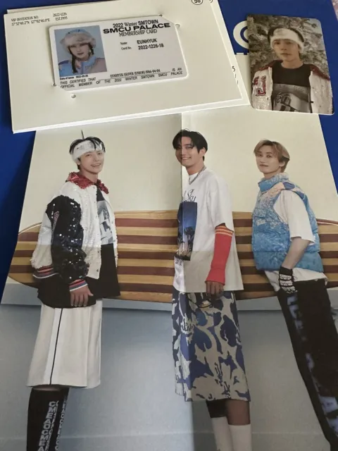 Smcu Palace Eunhyuk Membership Card & Donghae Photocard With Eunsihae Poster