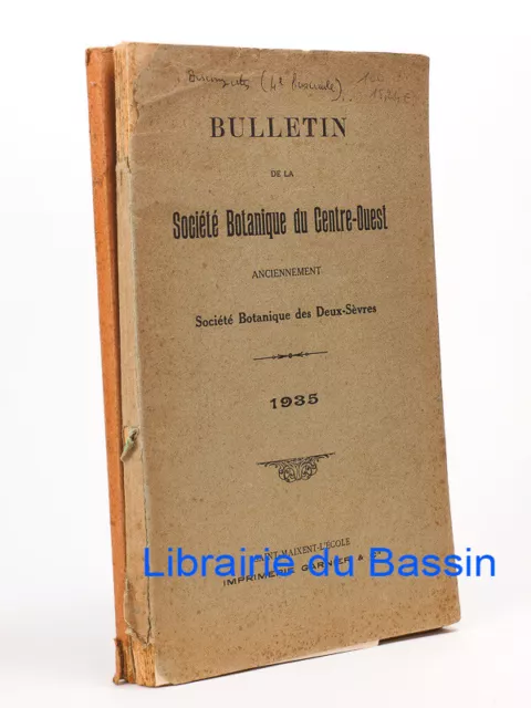 Bulletin de la Société Botanique du Centre-Ouest Années 1934 et 1935