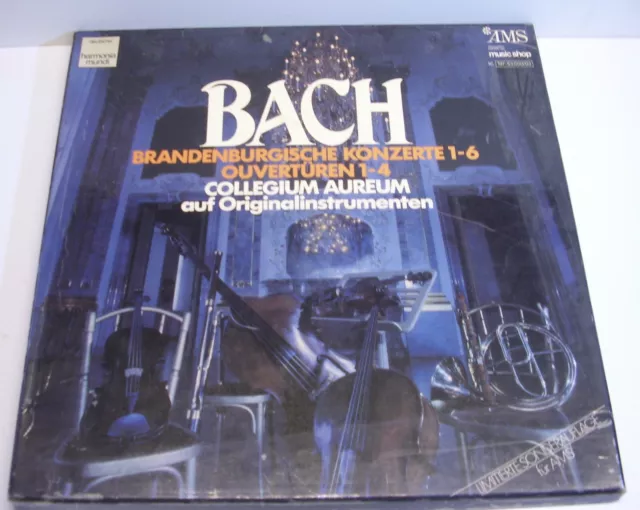 J.S.Bach Brandenburgische Konzerte/Ouvertüren / Collegium Aureum, 4 LP-Box