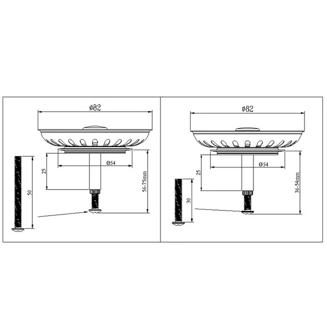 FOR BLANCO KITCHEN Sink Strainer Basket Valve Waste Plug Basin Drain