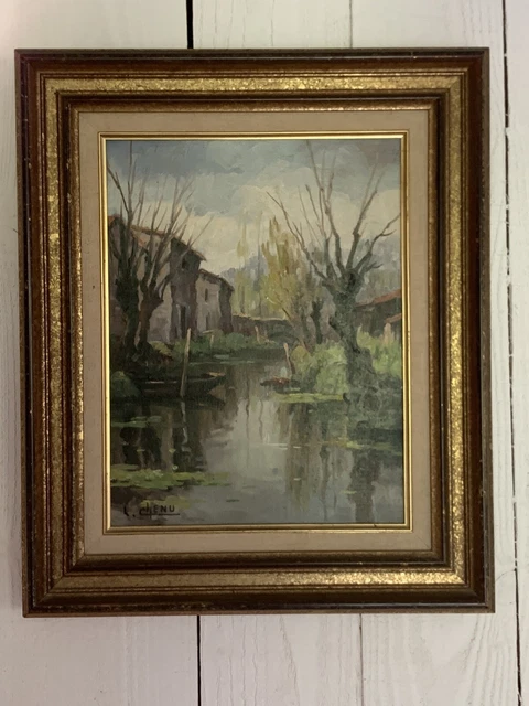 tableau ancien huile sur toile signé