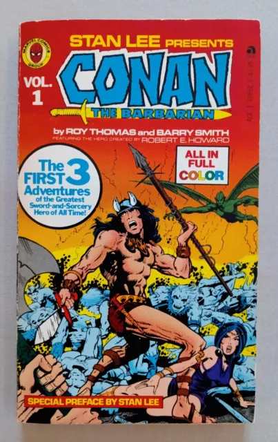 Conan Pocket Paperback #1, Pb, Marvel, Stan Lee Presents, Tempo, 1978