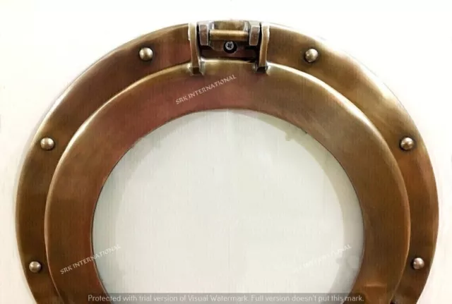 Bullauge 15 " Spiegel Wand Dekoration Messing Fenster Chrom Finish Marine Schiff