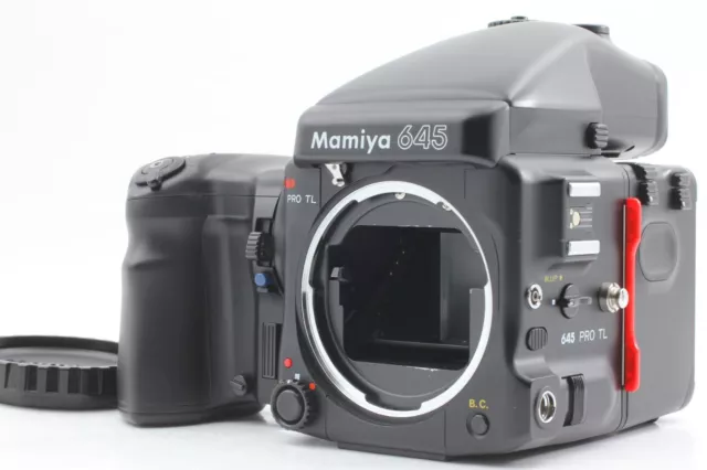 [ ALMOST MINT ] Mamiya 645 Pro TL Body AE Finder Winder Grip 120 Film Back JAPAN