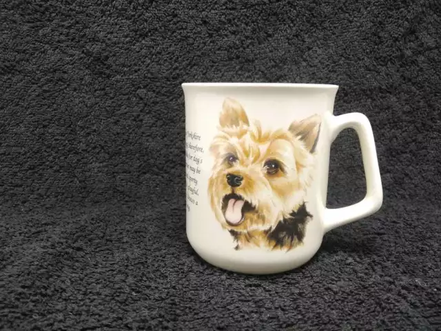 Yorkshire Terrier Yorkie , Coffee Mug Cup Stoneware Lineage Family Tree Dog