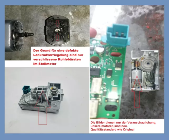 Reparatur Kit ELV ESL Motor Mercedes elektronische Lenkradverriegelung W204 W212 2