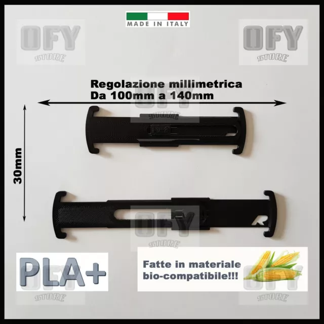 4x Fascette Salva Orecchie per Mascherina con regolazione millimetrica in PLA+!