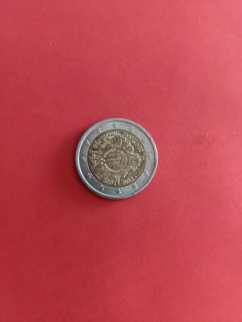 Pièce de 2 Euros Rare République Française 2002-2012