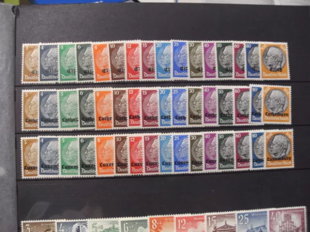 Briefmarken Sammlung WKII Standardgebiete komplett postfrisch Deutsche Gebiete 2