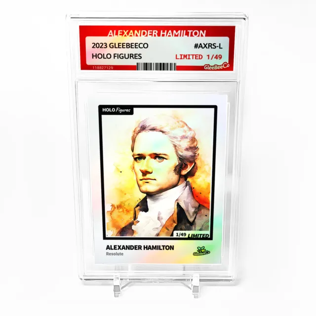 ALEXANDER HAMILTON Resolute Card 2023 GleeBeeCo Holo Figures #AXRS-L /49 Made