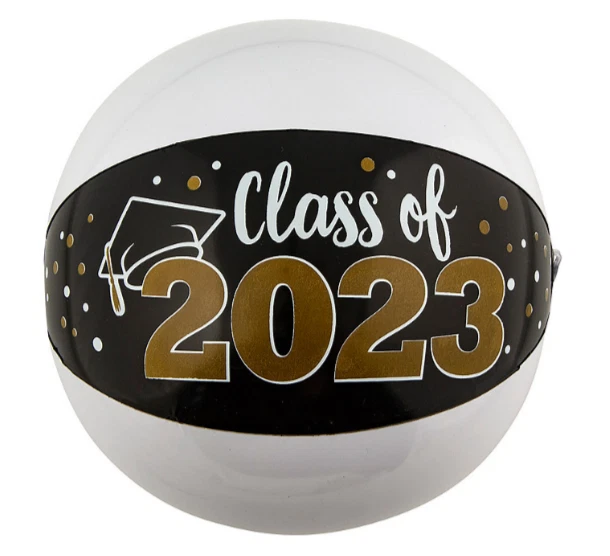 INFLATABLE CLASS OF 2023 Medium Beach Balls 12 Pc. SHIPS FREE 19.97