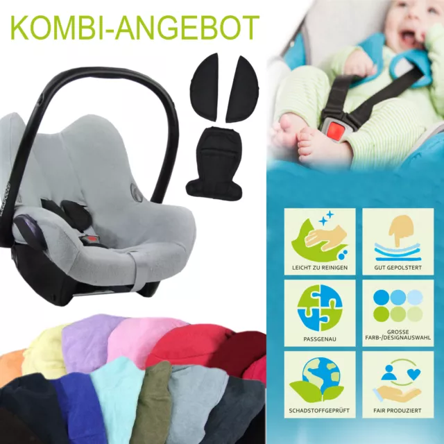 Bambiniwelt Couverture Bébé Été Housse pour Maxi Cosi Cabriolet Fix Éponge +