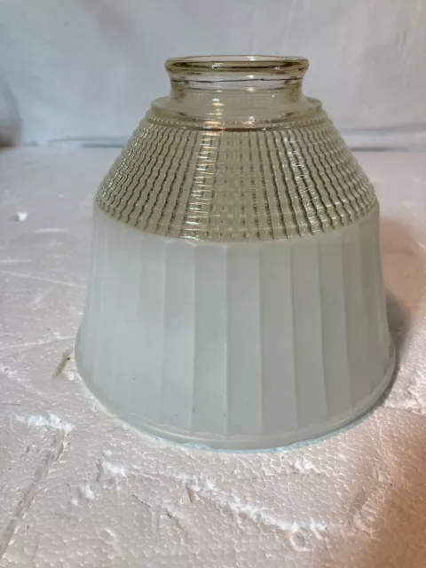 Vintage Rembrandt Waffle Torchiere Lamp Diffuser Shade No 955 Art Deco 2" Fitter