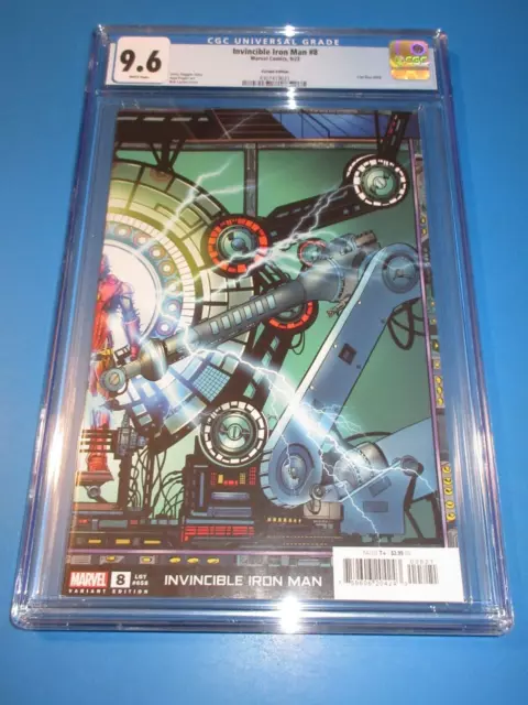 Invincible Iron Man #8 Layton Variant CGC 9.6 NM+ Gorgeous Gem Wow