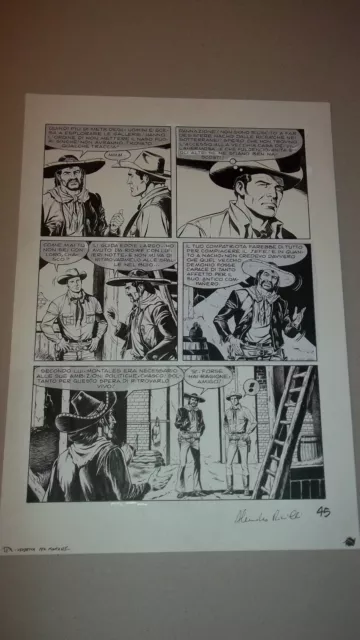 Tex Willer  Tavola Originale Di Alessandro Piccinelli Dal N. 580 Pag. 45