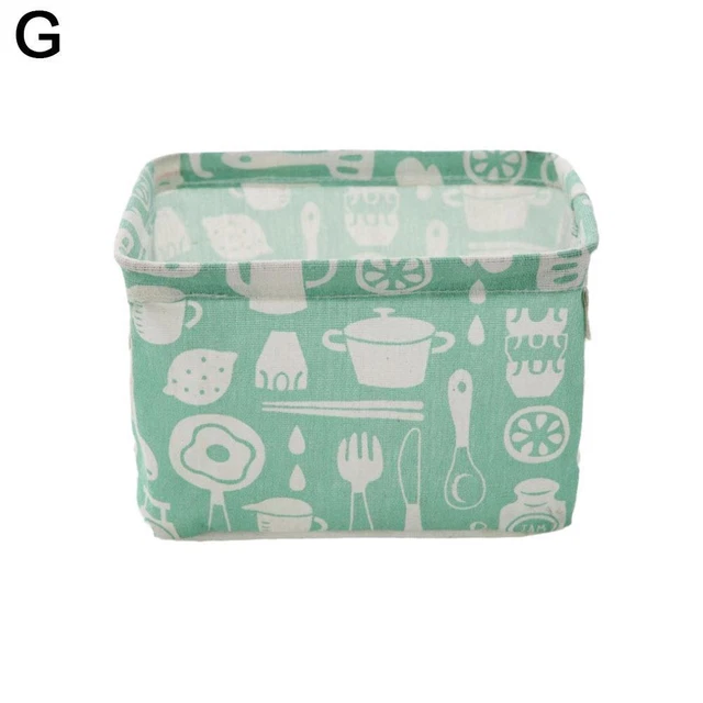 G Multifunctional Small Fresh Pastoral Fabric Storage Basket Nordic Style H A R5