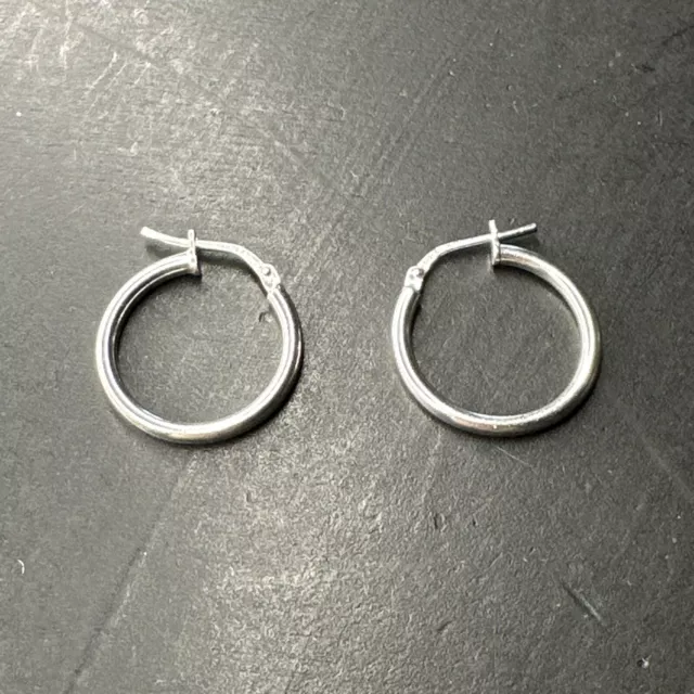 Ancienne Paire De Boucle D’oreille Pendante Argent Massif createur Créole