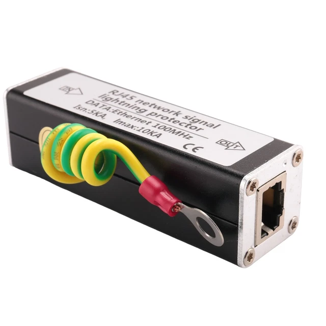 RJ45 PLUG ETHERNET Protector Thunder Arrester 100MHz N4B34489 £7.75 ...
