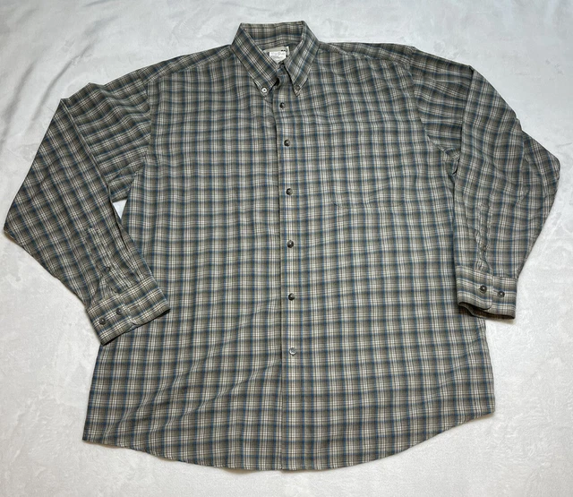 WRANGLER MENS 2XLT Riata Plaid Long Sleeve Button Shirt $22.00