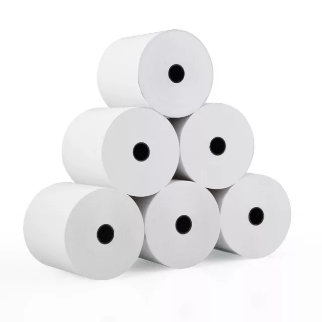 80x80 Thermal Receipt Paper Till Rolls (20 Rolls) Compatible With Epos Terminals