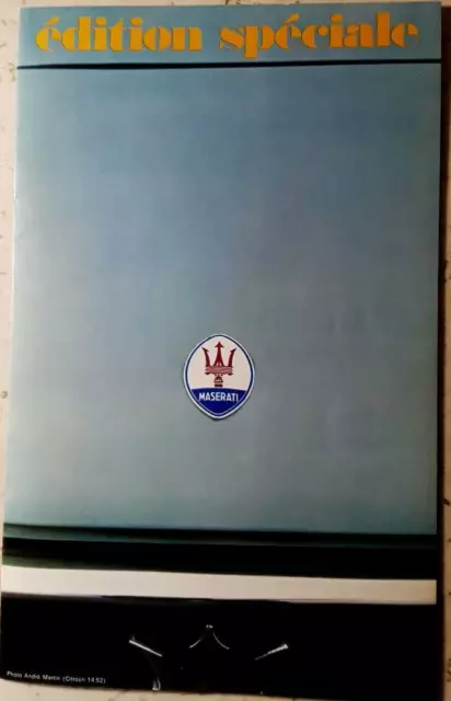 Maserati Citroen Brochure covering the Ghibli and Indy- Edition Speciale