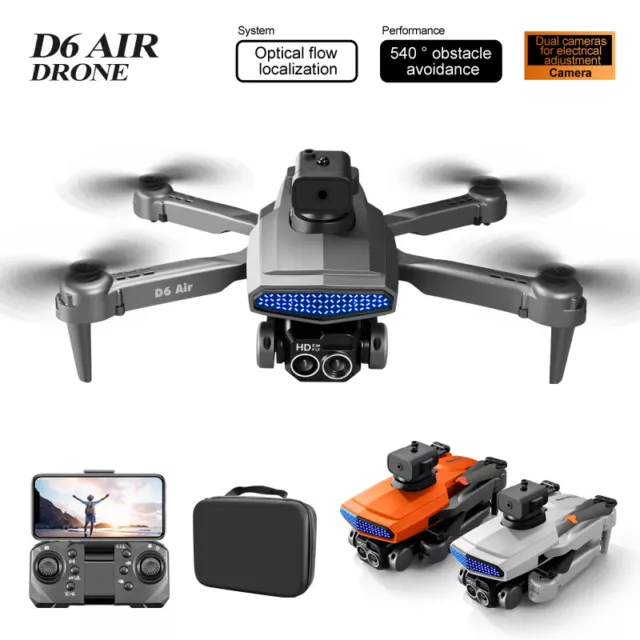 RC Drone Obstacle Avoidance WIFI FPV 4K HD Dual Camera Quadcopter Altitude Hold