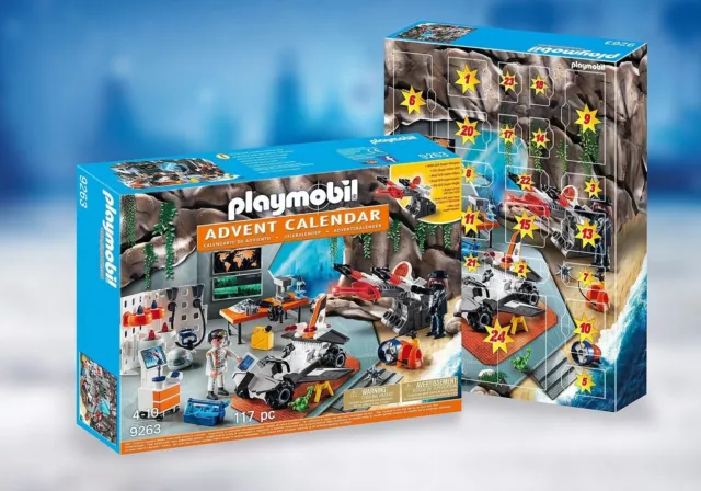 Playmobil Top Agents with LED Super Weapon 117pc -Christmas 2023 Advent Calendar