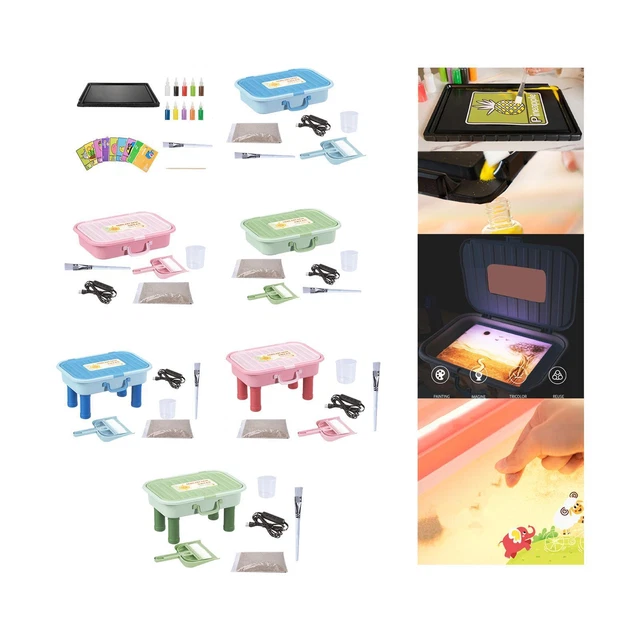 Light Box Sand Table, Sand Art Supplies Sandbox Sand Painting Light Box per