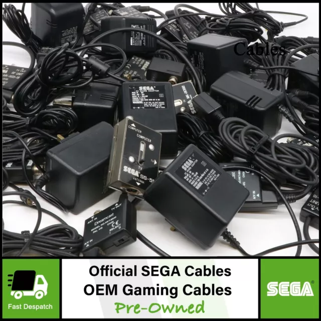 Official Genuine OEM SEGA Cables Adaptors Plugs PSU's For Gaming Consoles