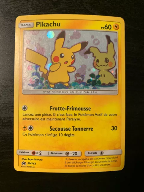 Carte Pokémon : Pikachu SM162 Promo Soleil & Lune Française