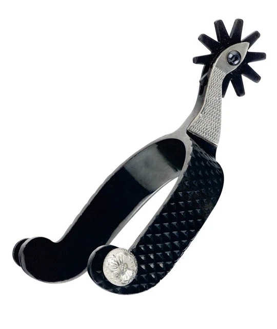 West Spur Éperons Western Cowboy Vintage - Alliage Zinc Avec Roue - Paire Pour Bottes Équitation éperons Dressage Cheval